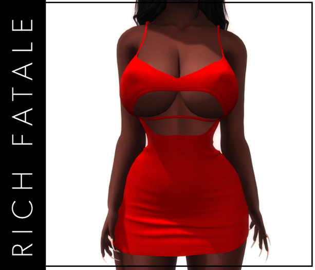 $RICH FATALE - KIMBERLY BODYCON - ROUGE