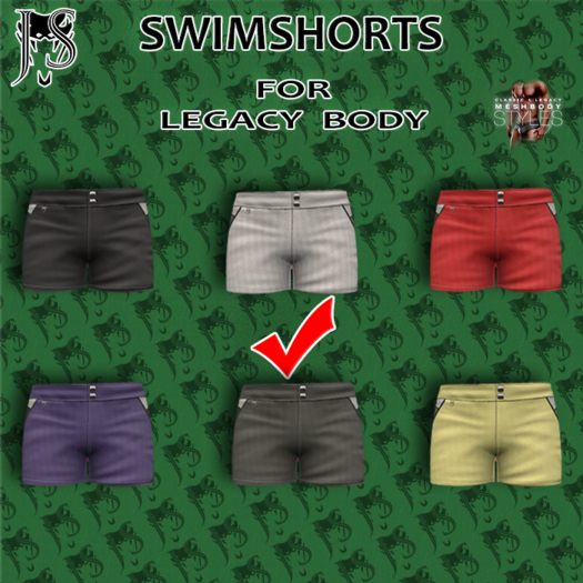 [J.S.] SWIMSHORTS (Legacy) WHITE