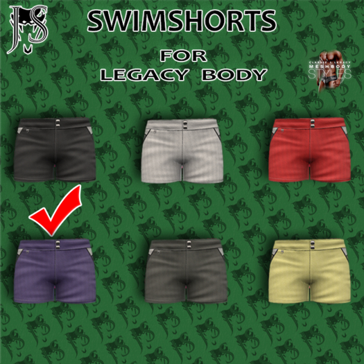 [J.S.] SWIMSHORTS (Legacy) BLACK