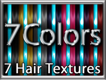 Zoy Texture [ Bright Hair Highlights ] Blue Line - 7 Colors