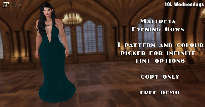 10L Wednesday Maitreya Evening Gown DEMO
