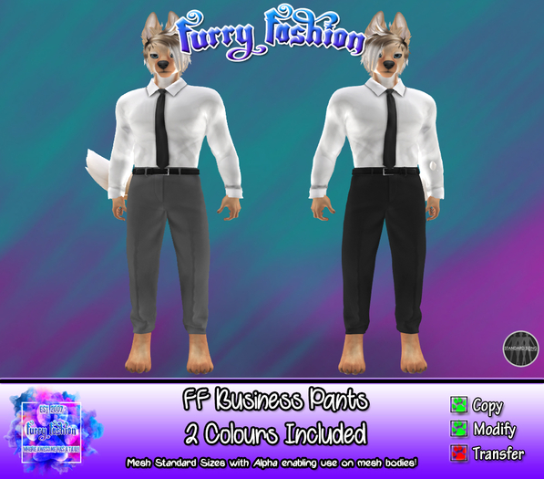 ~FF~ Business Suit Trousers Black