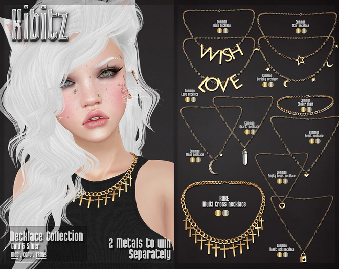 Kibitz - Heart necklace - silver