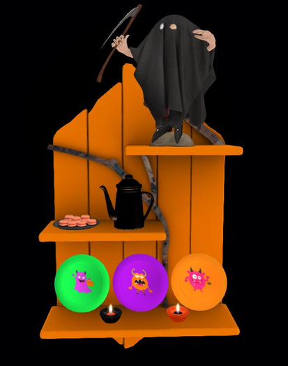 Halloween Monster Shelf