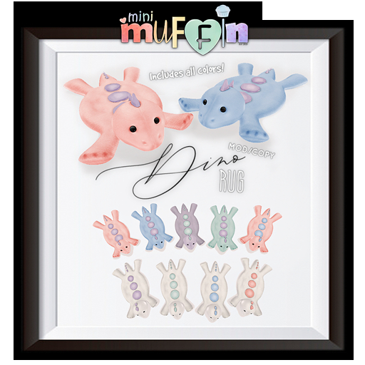 .mini muffin. Dino Rugs BOXED