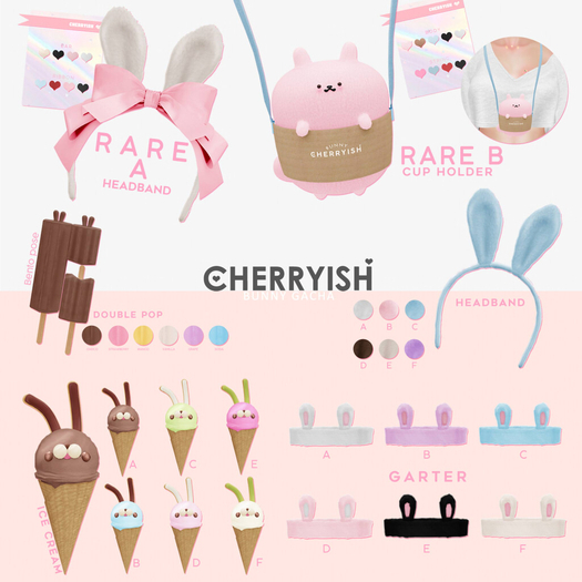 ::CHERRYISH:: Bunny Headband F
