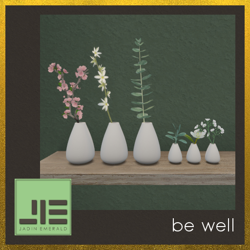 Sukoshi Midori Vases (Set) - Table Top Set of 6, Minimalist Floral Display Decor  - C/M (Wear to Unpack)