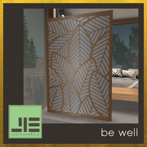 Vildmarken Modern Room Divider, Texture Change, 18 Brushed Metals, and Transparency Change - C/M (Wear to Unnpack)