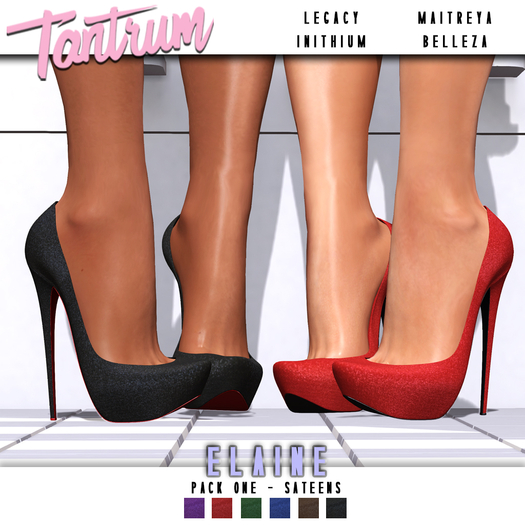 Tantrum - Elaine Heels - Sateen Pack One 