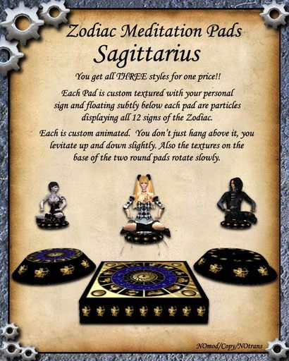 sagittarious zodiac pads-BOX