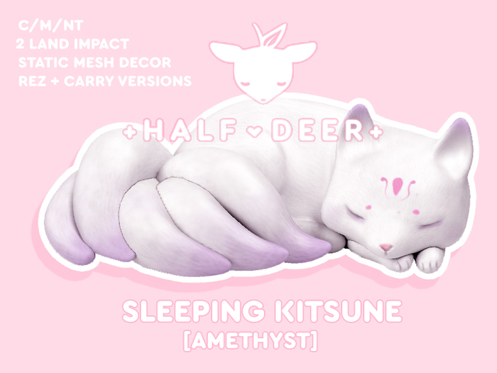 +Half-Deer+ Sleeping Kitsune [Amethyst Set]
