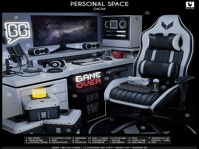 10. BAMSE : Personal Space - Amp + Cables