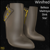 Winifred Khaki Gold Ankle Boots 