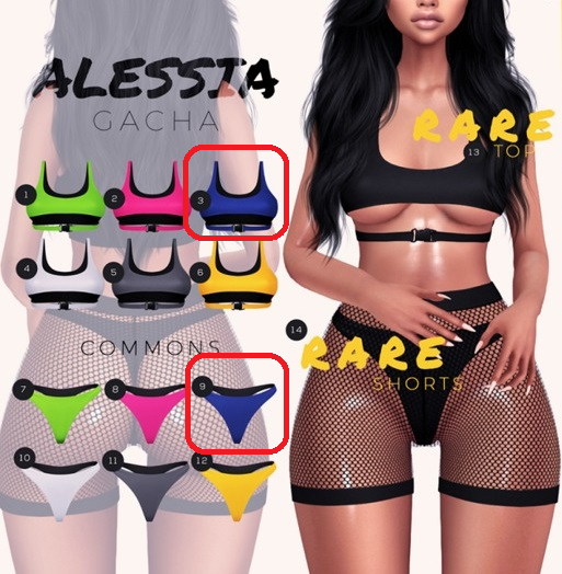 3+9. EVANI - Alessia [Colbat] Top+Panties  (Maitreya)