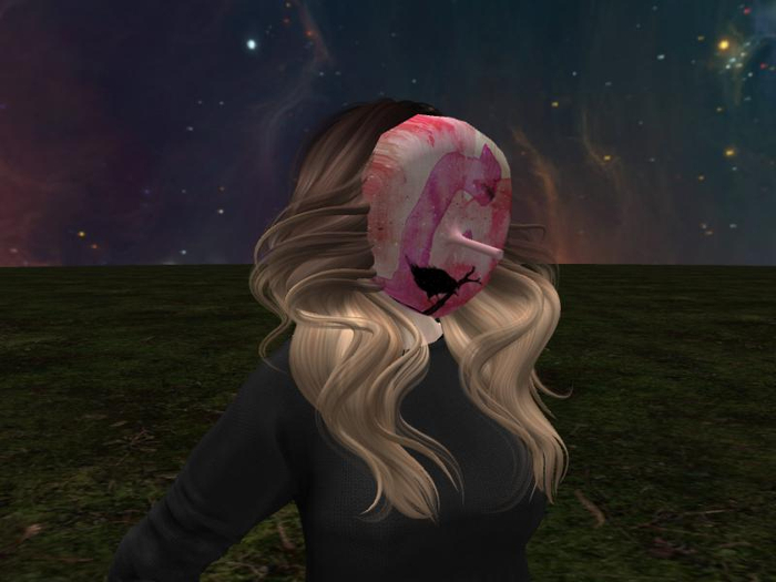 [Toiz] pinocchio mask pink crow (rare)