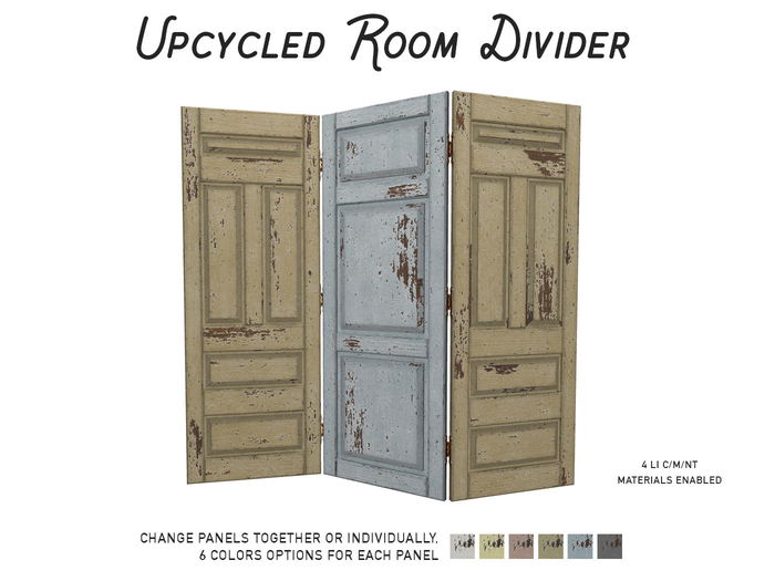 Muniick Upcycled Doors Room Divider