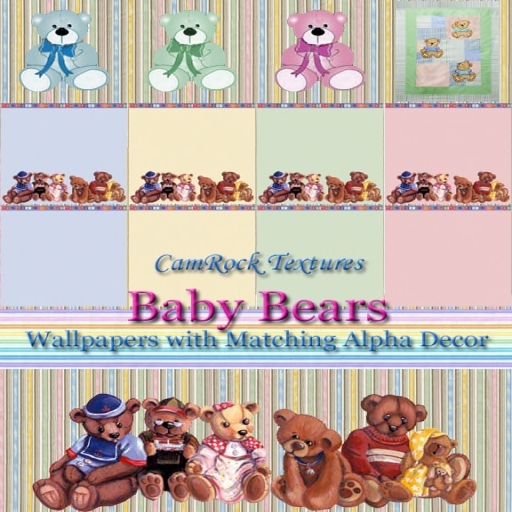 CamRock Textures - Baby Bears Wallpaper