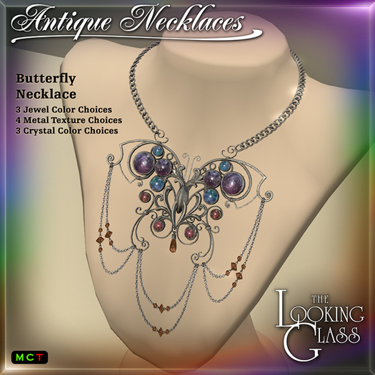 TLG - Antique Necklaces - Butterfly