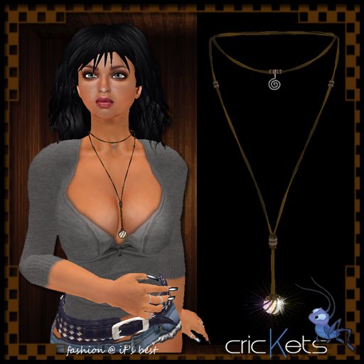Crickets Sparkle Power Crystal Necklace Package