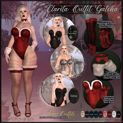 :[P]:- Clarita Gatcha:// Legs - Navy [LARA]