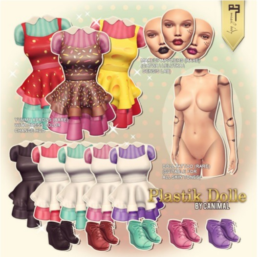 [Canimal] Plastik Dolle - Dress Red