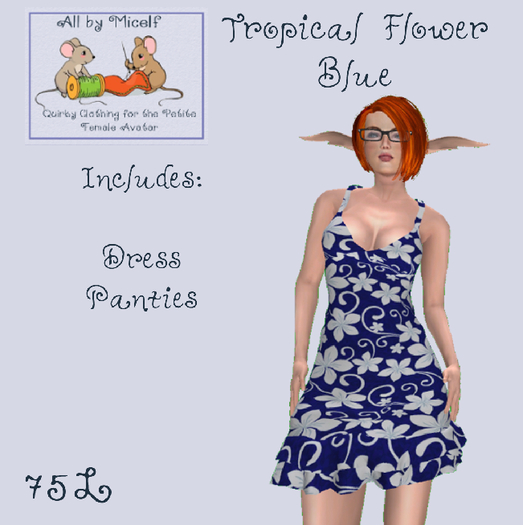 AbM Tropical Flower - Blue