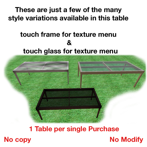 2 Prim Glass Top Multie Dinner Table