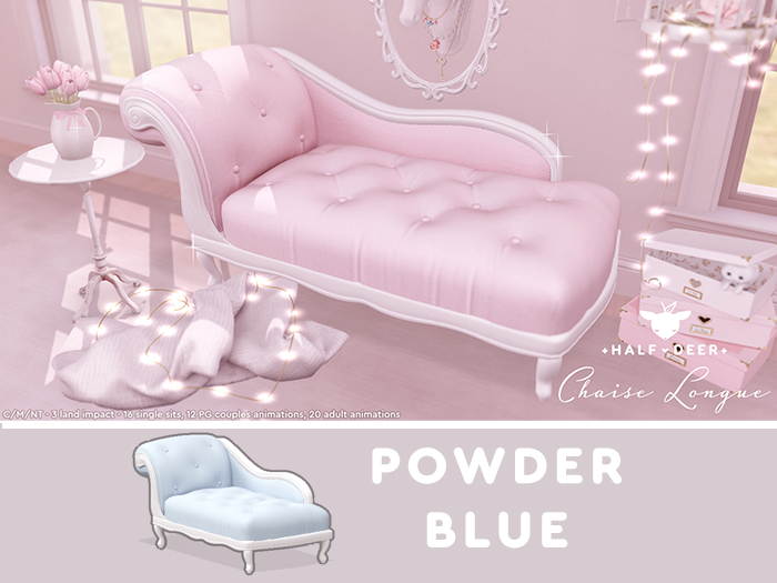 +Half-Deer+ Chaise Longue [Powder Blue - PG]