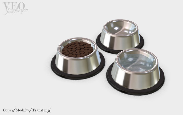 VEO. Metallic pets bowl