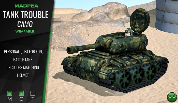 MadPea Tank Trouble - Camo