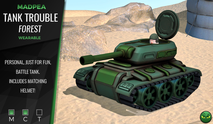 MadPea Tank Trouble - Forest