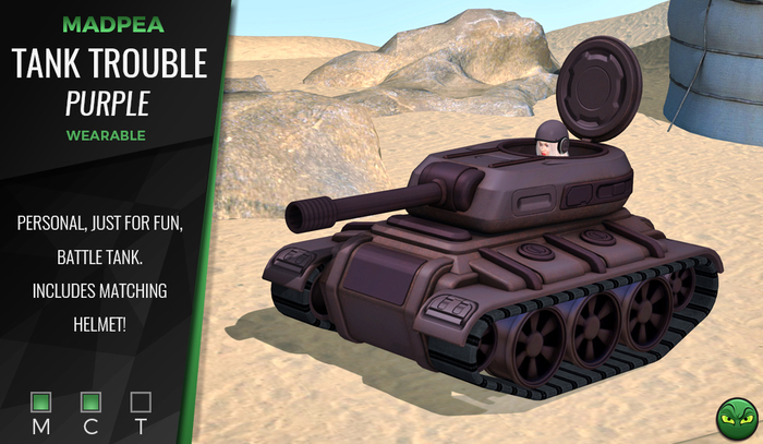 MadPea Tank Trouble - Purple
