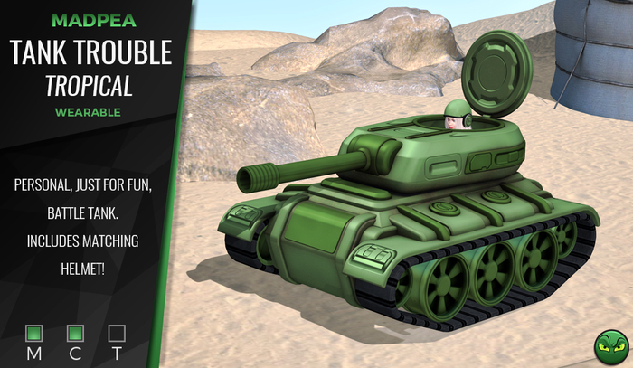 MadPea Tank Trouble - Tropical