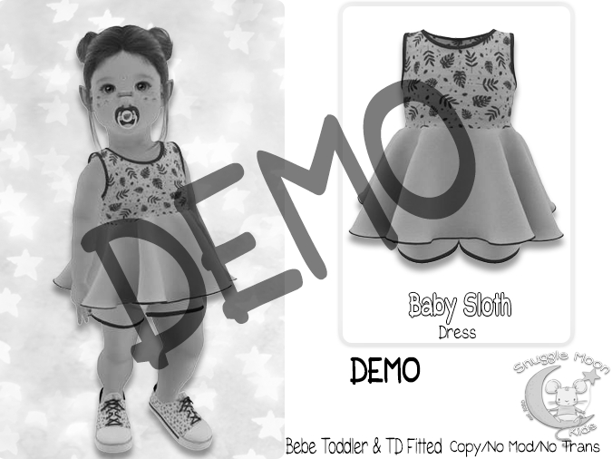 {SMK} Baby Sloth | Dress | DEMO 