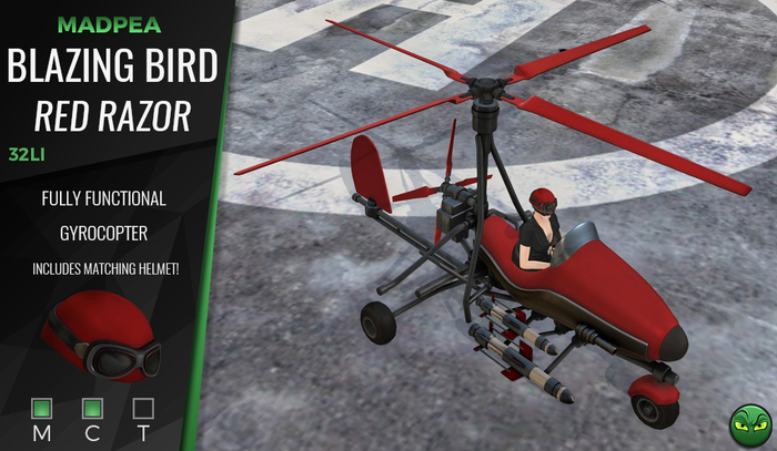 MadPea Blazing Bird - Red Razor
