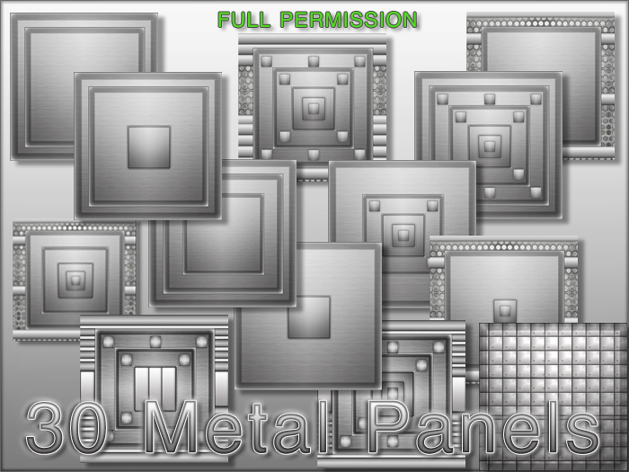 30 METAL PANELS TEXTURES  FULL PERM