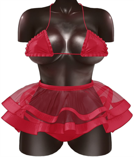Kaithleen's Casey Tutu Lingerie - Red
