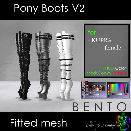 Furry Andy - Pony Boots v2 - KUPRA