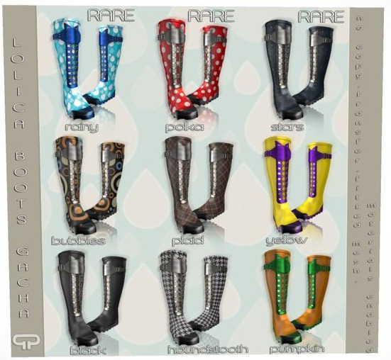 Pure Poison - Lolica Boots - Polka [BOXED] RARE