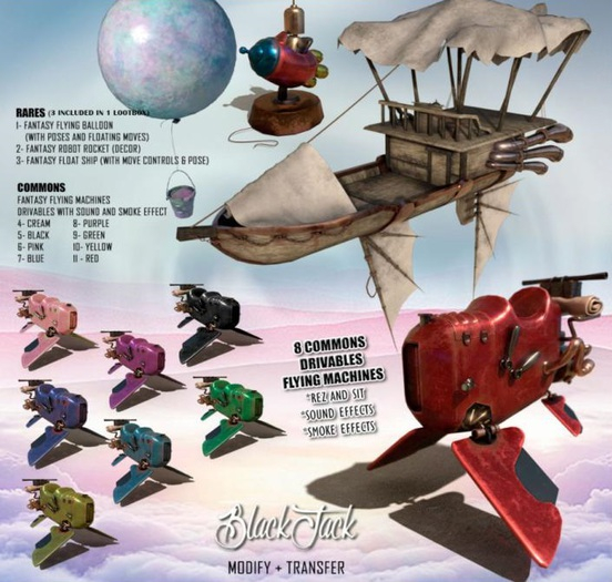 BJK - Fantasy Machines RARE PACK