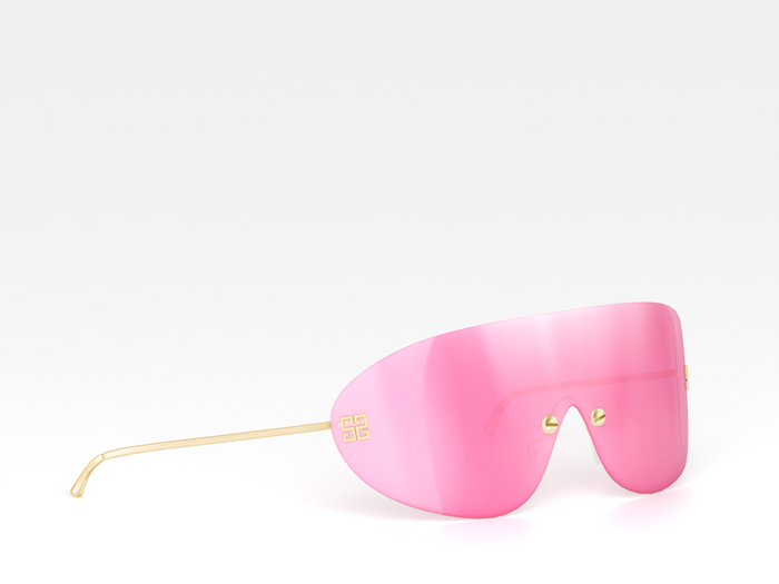Salvadori - 'Dana' Rimless Shield Sunglasses