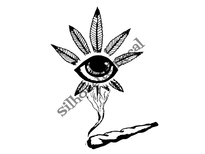 Ganja Eye Decal