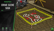 MadPea Crime Scene Sign