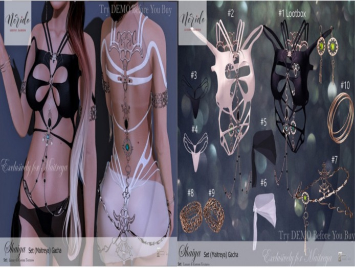 #8~Nerido~ Shaiya R Upper Arm Bracelet-Gold