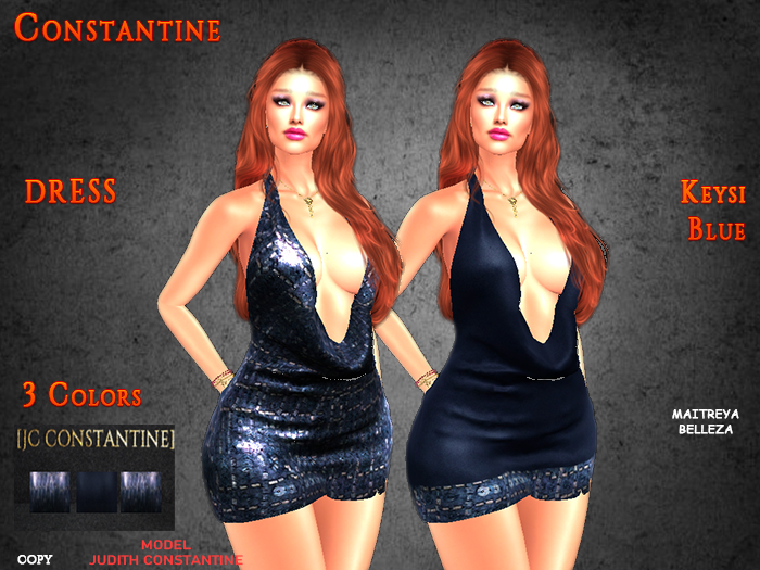 [JC CONSTANTINE] Keysi Blue Dress