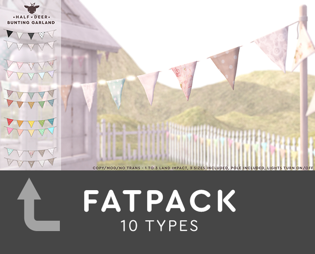 +Half-Deer+ Bunting Garland [FATPACK]