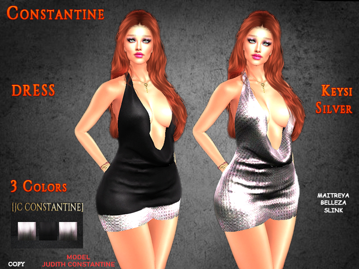 [JC CONSTANTINE] Keysi Silver Dress