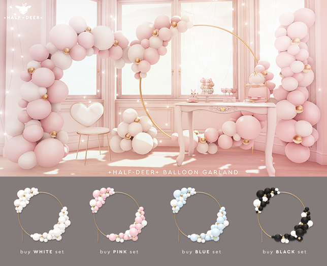 +Half-Deer+ Balloon Garland [FATPACK]