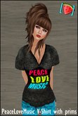 [KAYFO] PeaceLoveMusic V-Shirt