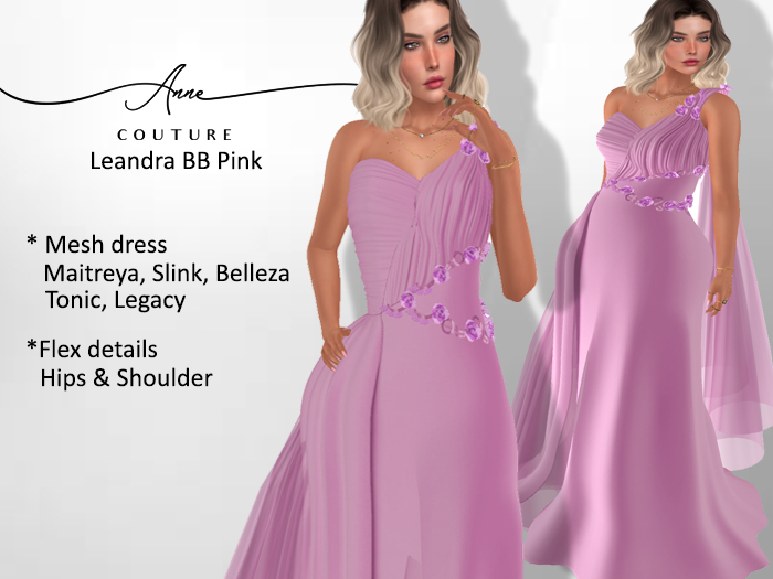 *AS* LEANDRA BB PINK GOWN
